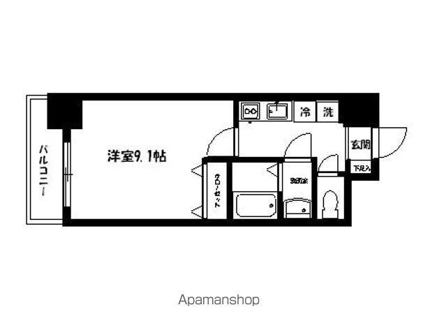 NASIC仙台東口(1K/8階)の間取り写真