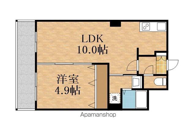 NORDEN TOWER SHINOSAKA PREMIUM(1LDK/6階)の間取り写真