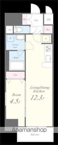 ファンファーレKOGANE(1LDK/8階)の間取り写真