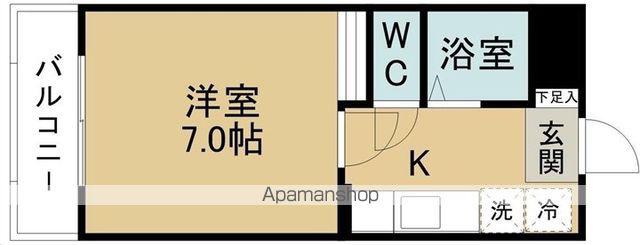 コーポ中島丁(1K/2階)の間取り写真