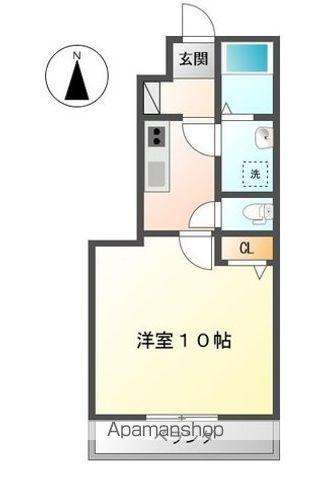 メゾン・レガシィ(1K/1階)の間取り写真