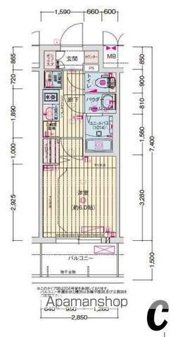 プレサンス東別院セレニス(1K/9階)の間取り写真
