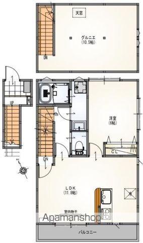 サンライズ聖蹟桜ヶ丘(1LDK)の間取り写真