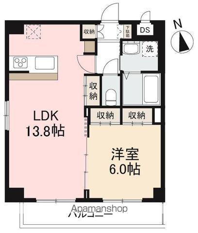 AMTY中央町(1LDK/9階)の間取り写真