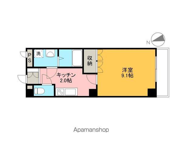 コンフォール・M(1K/1階)の間取り写真