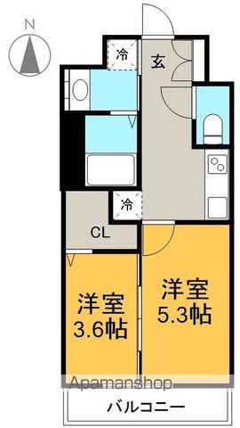 S-RESIDENCE烏森AUREATE(1LDK/6階)の間取り写真