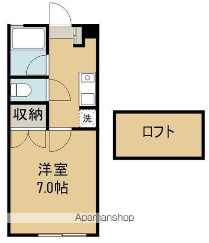 美徳十番館(1K/1階)の間取り写真