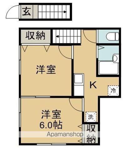 TIAS(2K/2階)の間取り写真