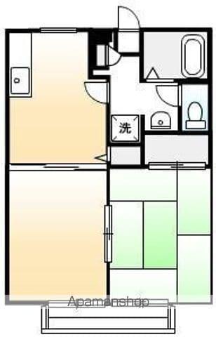 サンライフ蔵庭(2DK/1階)の間取り写真