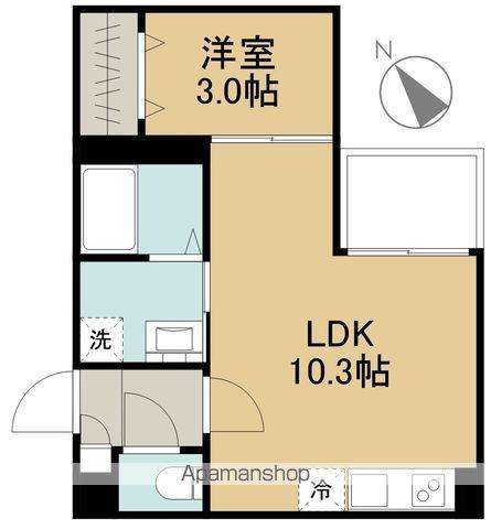 JACK YAWATAⅢ(1LDK/2階)の間取り写真