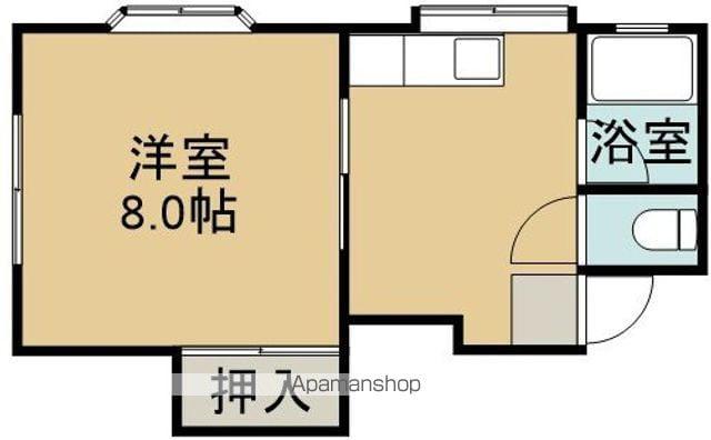 ニューサンライズ(1K/2階)の間取り写真