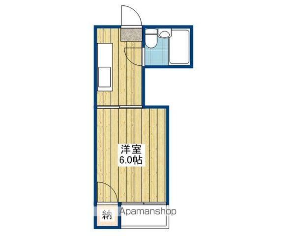 アイビル竹原(1K/4階)の間取り写真