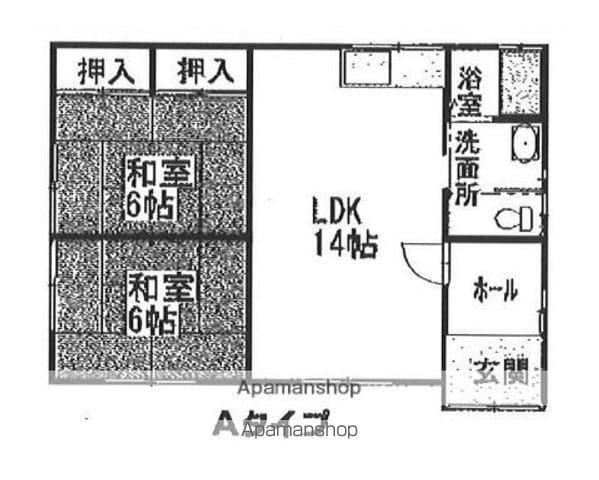 東武伊勢崎・大師線 木崎駅 徒歩8分 1階建 築29年(3DK)の間取り写真