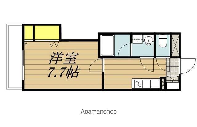 ボンヌ・シャンス(1K/3階)の間取り写真