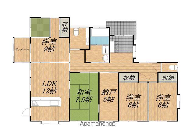 飯田線 伊那上郷駅 徒歩27分 1階建 築26年(4SLDK)の間取り写真