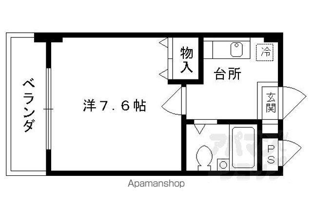 ADEST五条(1K/3階)の間取り写真