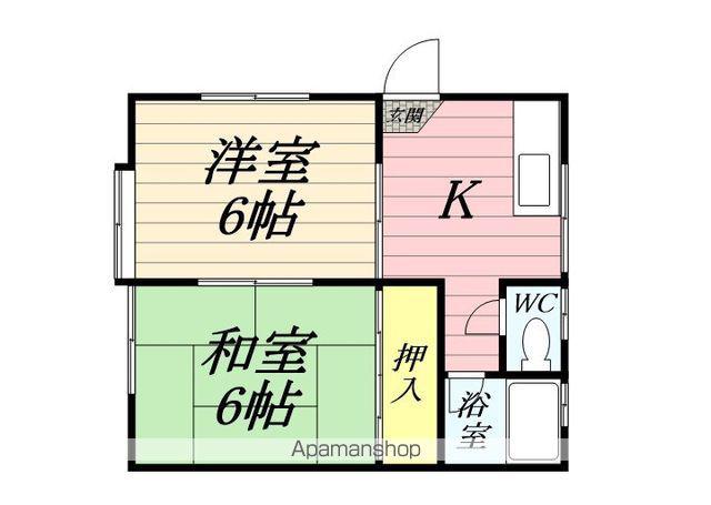 八乙女STビル(2K/1階)の間取り写真