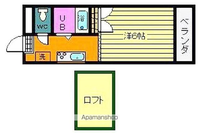 サンライフ都城5(1K/1階)の間取り写真