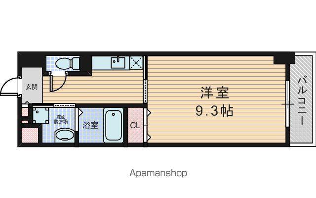 クレール十三(1K/8階)の間取り写真