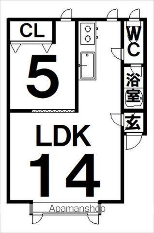キャンベラ館(1LDK/1階)の間取り写真