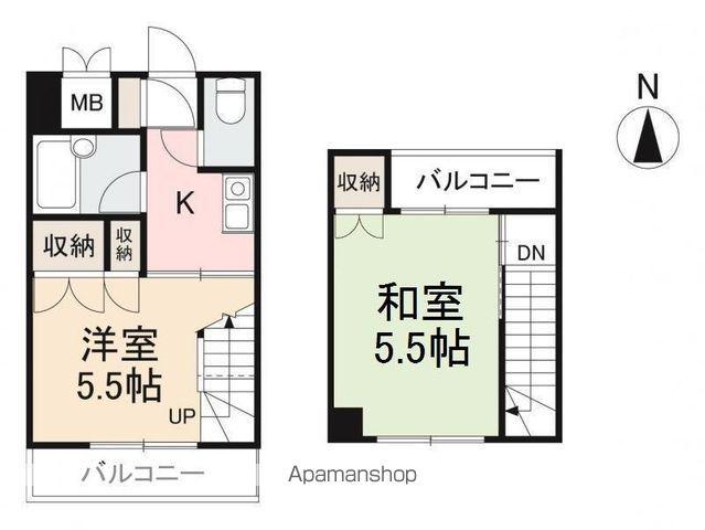 サンドリバー夢源(2K/3階)の間取り写真