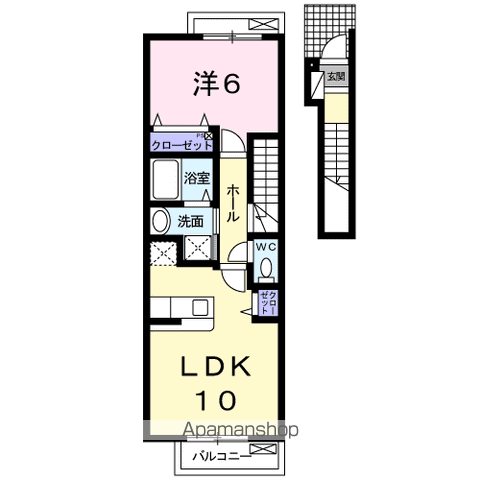 ベルグランデ(1LDK/2階)の間取り写真