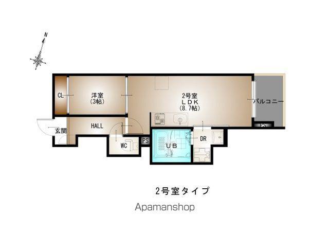 REGALEST 青崎Ⅰ(1LDK/2階)の間取り写真