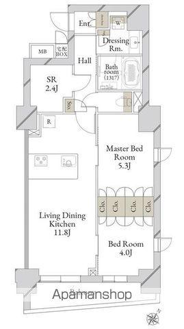 LIVECASA文京千石PREMIER(2SLDK/5階)の間取り写真