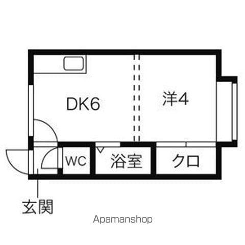 ステージイン南郷(1DK/3階)の間取り写真