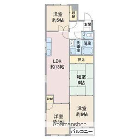 エクセル竹越(4LDK/2階)の間取り写真