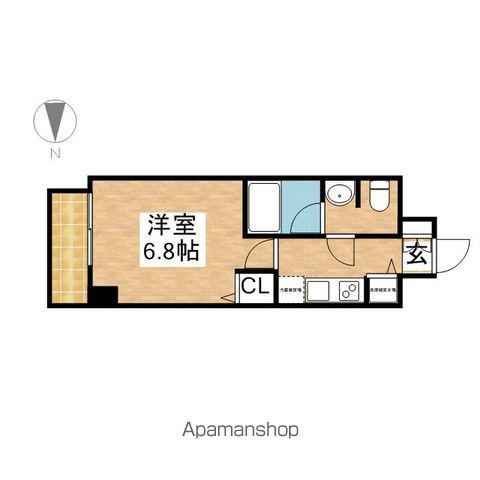 カレント新栄(1K/6階)の間取り写真