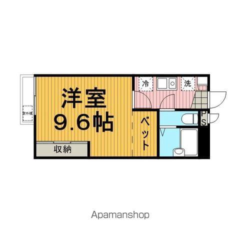 レオパレスサンヒルズ(1K/1階)の間取り写真
