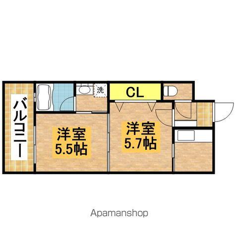 エンクレスト大手門3(1LDK/10階)の間取り写真