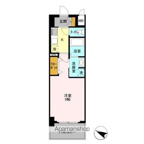 G-NOTE(1K/3階)の間取り写真