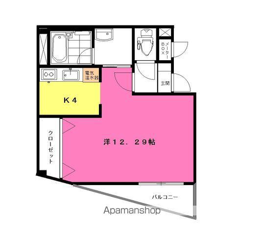 プレシャスクローバー(ワンルーム/3階)の間取り写真