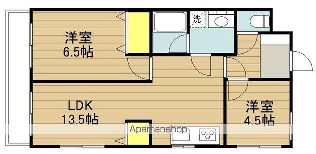ウエストパレス蕨2(2LDK/2階)の間取り写真