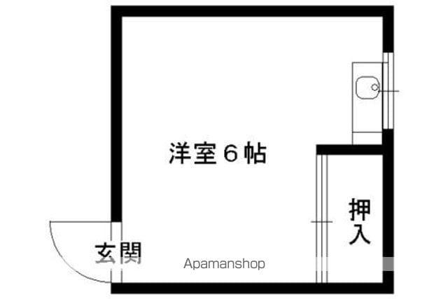 Kハウス(ワンルーム/3階)の間取り写真
