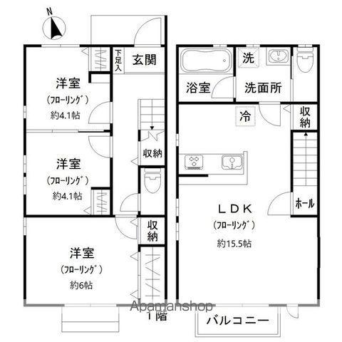 コア上野毛(3LDK)の間取り写真