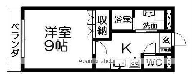 メゾン・ド・グランドールⅡ(1K/2階)の間取り写真