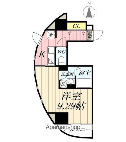 ABIESIII(1K/1階)の間取り写真