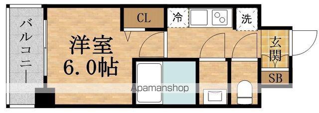 PRESSANCE東三国ENBUREISU(1K/9階)の間取り写真