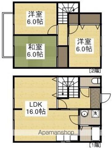 西市貸家(3LDK)の間取り写真