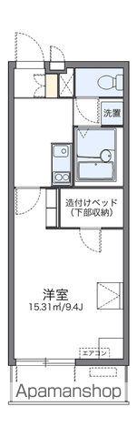 レオパレスソレーユⅢ(1K/3階)の間取り写真