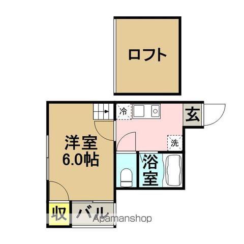 スルーヴァリⅠ(1K/1階)の間取り写真