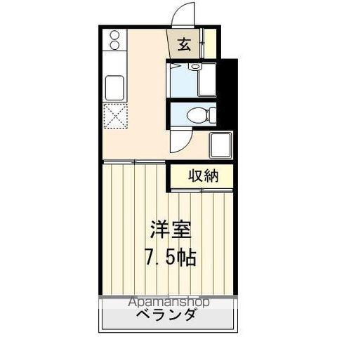 ジュネスフレンズ(1K/2階)の間取り写真