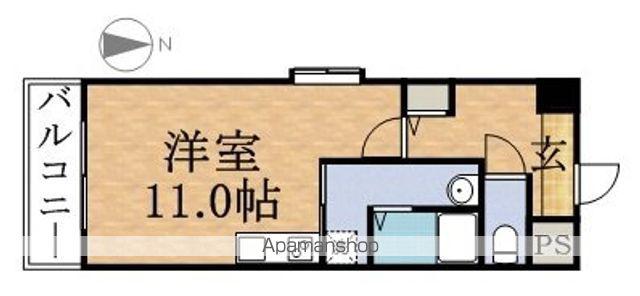 ダイアパレス大通(ワンルーム/2階)の間取り写真
