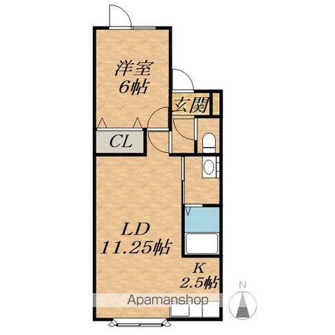 LEMUREⅡ(1LDK/1階)の間取り写真