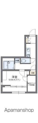 レオパレスバンビーノ花輪(1K/1階)の間取り写真