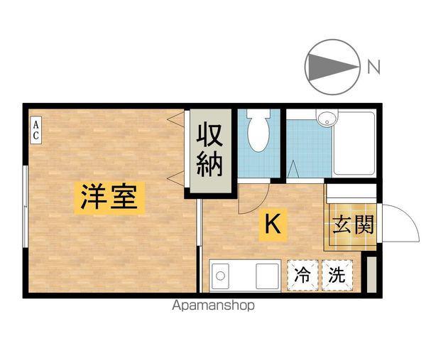 ケイ・エスレジデンス(1K/2階)の間取り写真