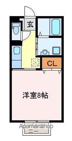 エクセレントⅡ(1K/1階)の間取り写真